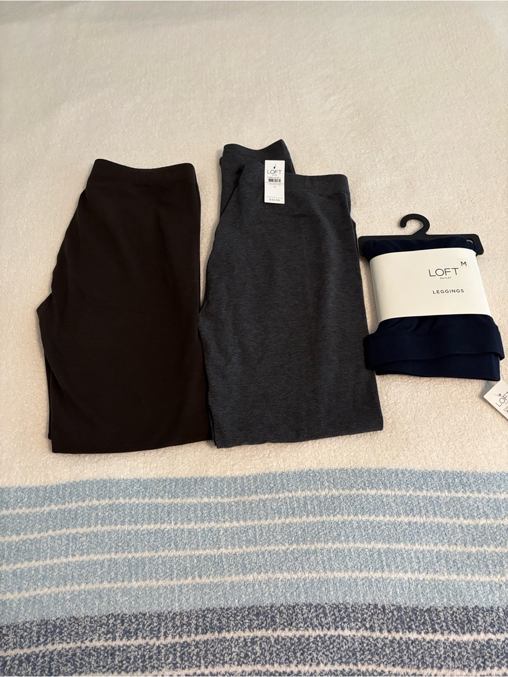 Set of three LOFT leggings, medium